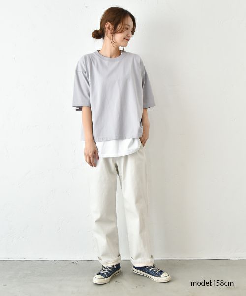 her.｜ストレッチデニムテーパードパンツ [[CE3PT240204A]][C]