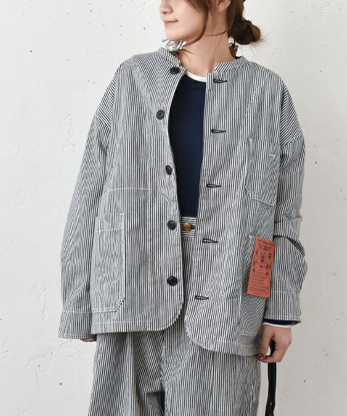 RNA｜ヒッコリー柄ワークジャケット [[J2131]][C]