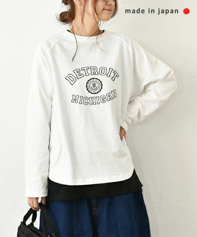 and quarter｜ラグラン10部袖ロゴロンT [[131286F]][C]