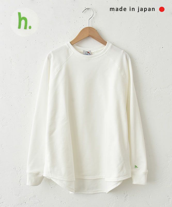 her.｜ミニ裏毛ラグランスウェットカットソー [[131301H]][C]