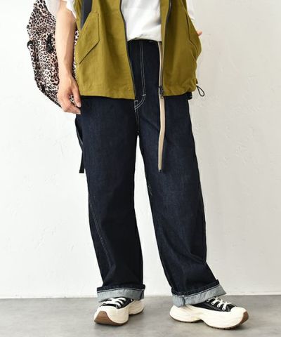 即発送 JCAESAR STUDIO RAW DENIM バギーデニムパンツ S 即発送 JCAESAR STUDIO RAW DENIM バギーデニムパンツ S