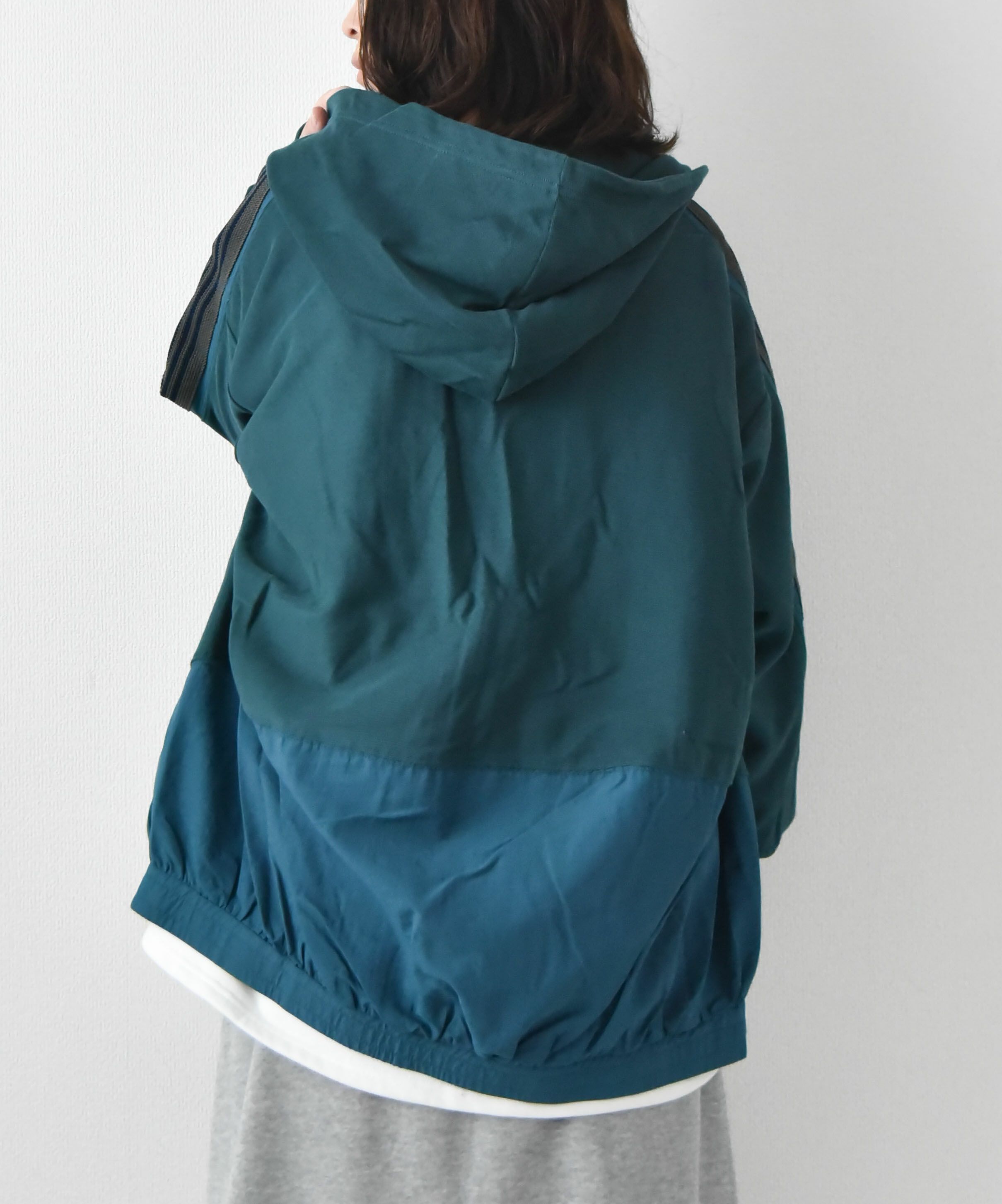 day standard｜トラックジャケットリメイクフードパーカー [[k44053--28]][D]