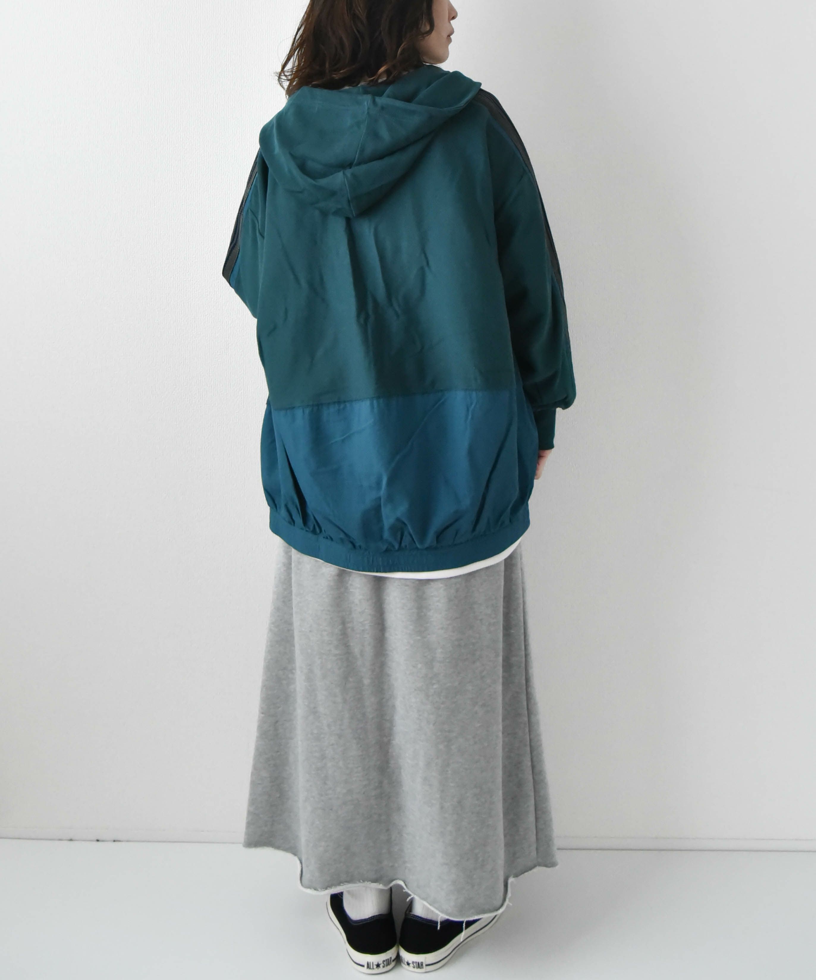 day standard｜トラックジャケットリメイクフードパーカー [[k44053--28]][D]