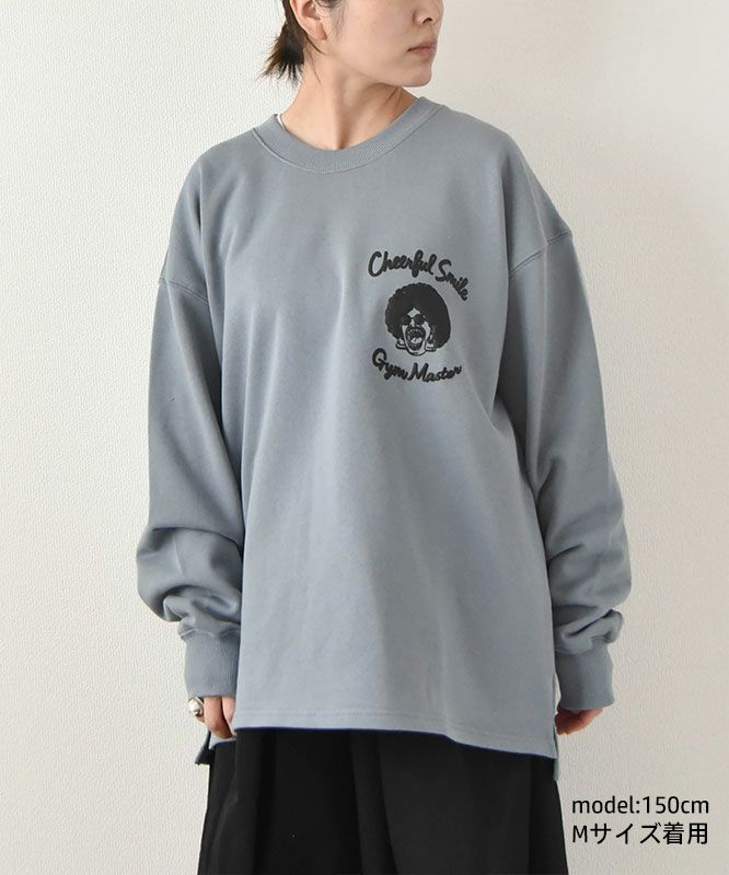 ジムマスター｜10.3oz Cheerful Smile スウェットビッグTee [[G421704-25]][D]