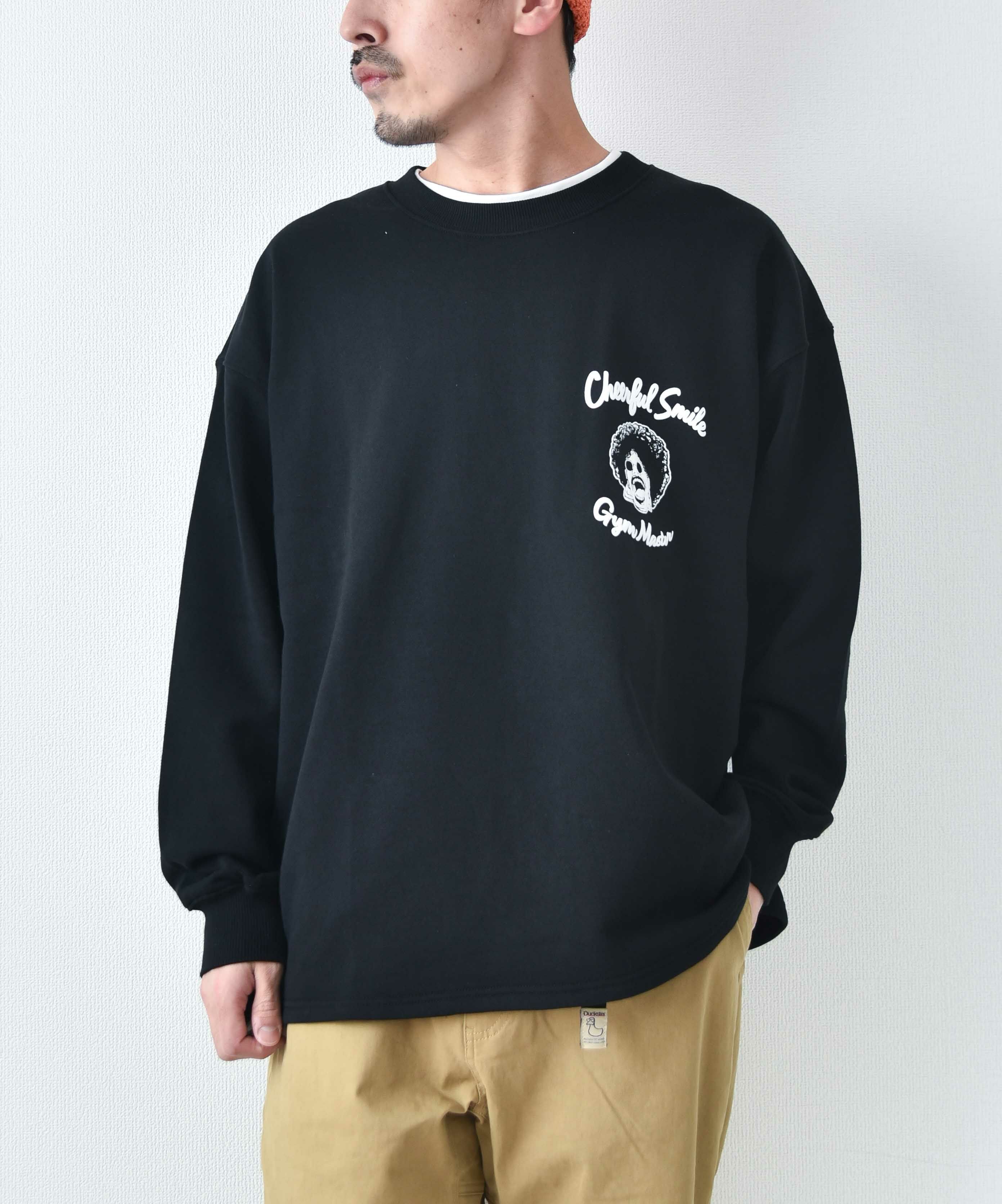 ジムマスター｜10.3oz Cheerful Smile スウェットビッグTee [[G421704-25]][D]