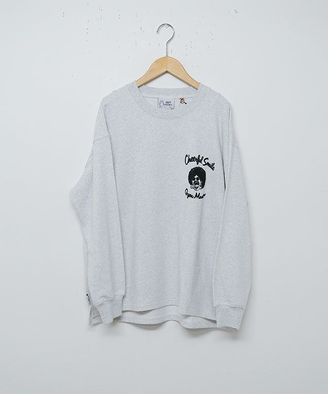 ジムマスター｜10.3oz Cheerful Smile スウェットビッグTee [[G421704-25]][D]