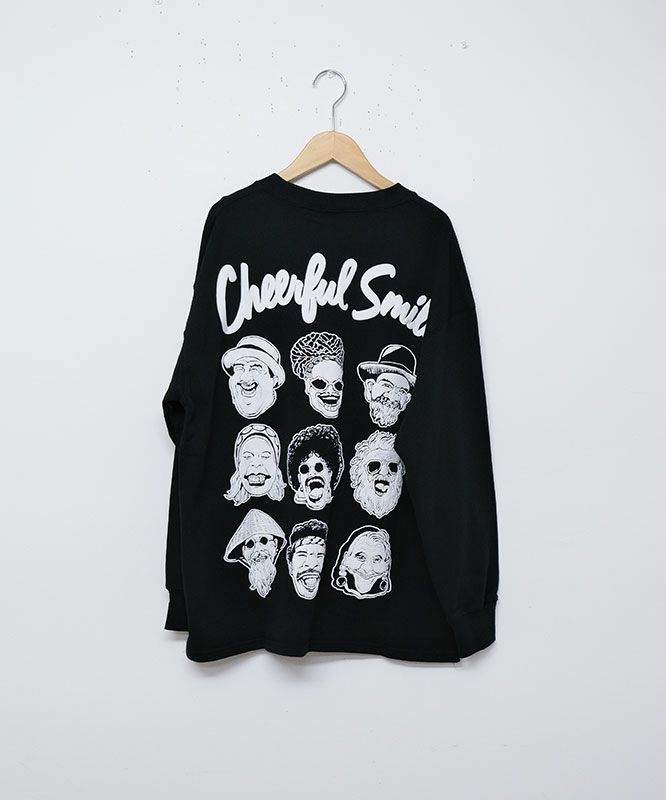 ジムマスター｜10.3oz Cheerful Smile スウェットビッグTee [[G421704-25]][D]