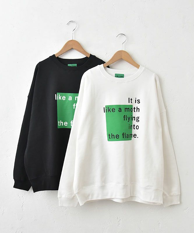 Like a moth.｜ロゴスウェット [[351003]][C]