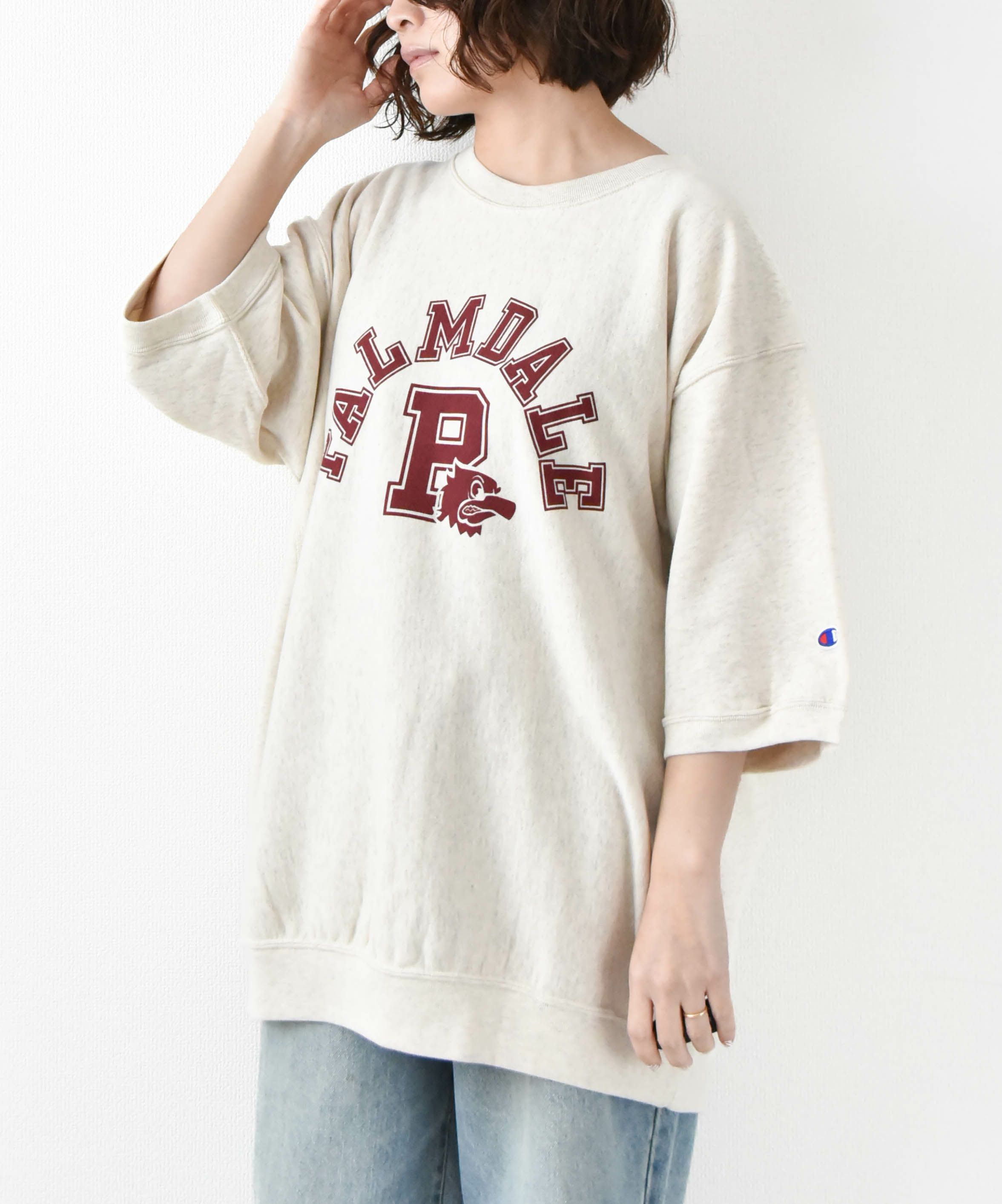  Champion｜リバースウィーブ ショートスリーブクルーネックスウェットシャツ [[C3-B002]][D]