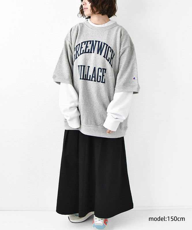  Champion｜リバースウィーブ ショートスリーブクルーネックスウェットシャツ [[C3-B002]][D]
