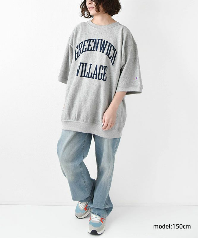  Champion｜リバースウィーブ ショートスリーブクルーネックスウェットシャツ [[C3-B002]][D]