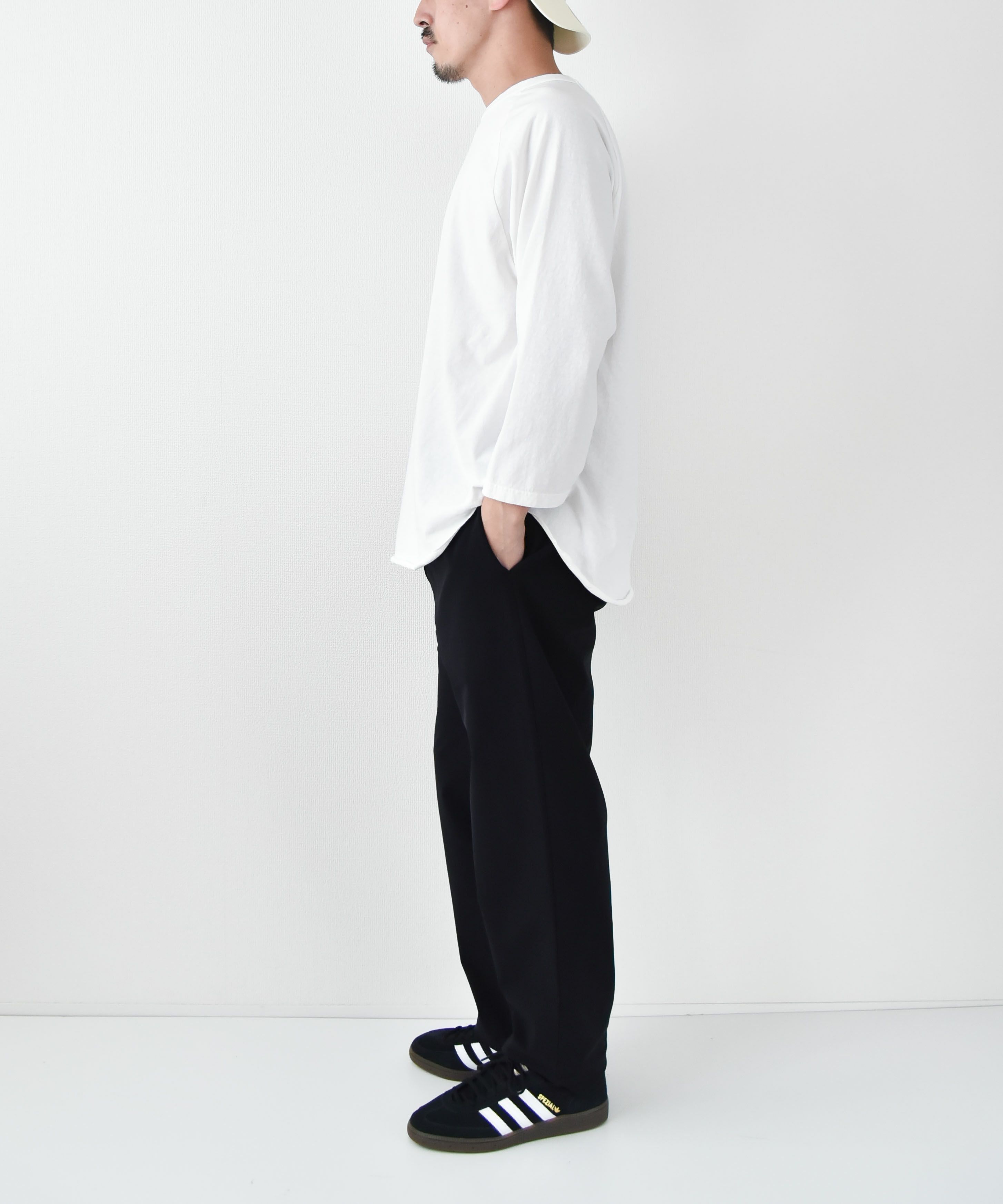WALLA WALLA SPORT｜7分丈ベースボールTEE [[3/4 BASEBALL TEE SOLID-25SS]][D]