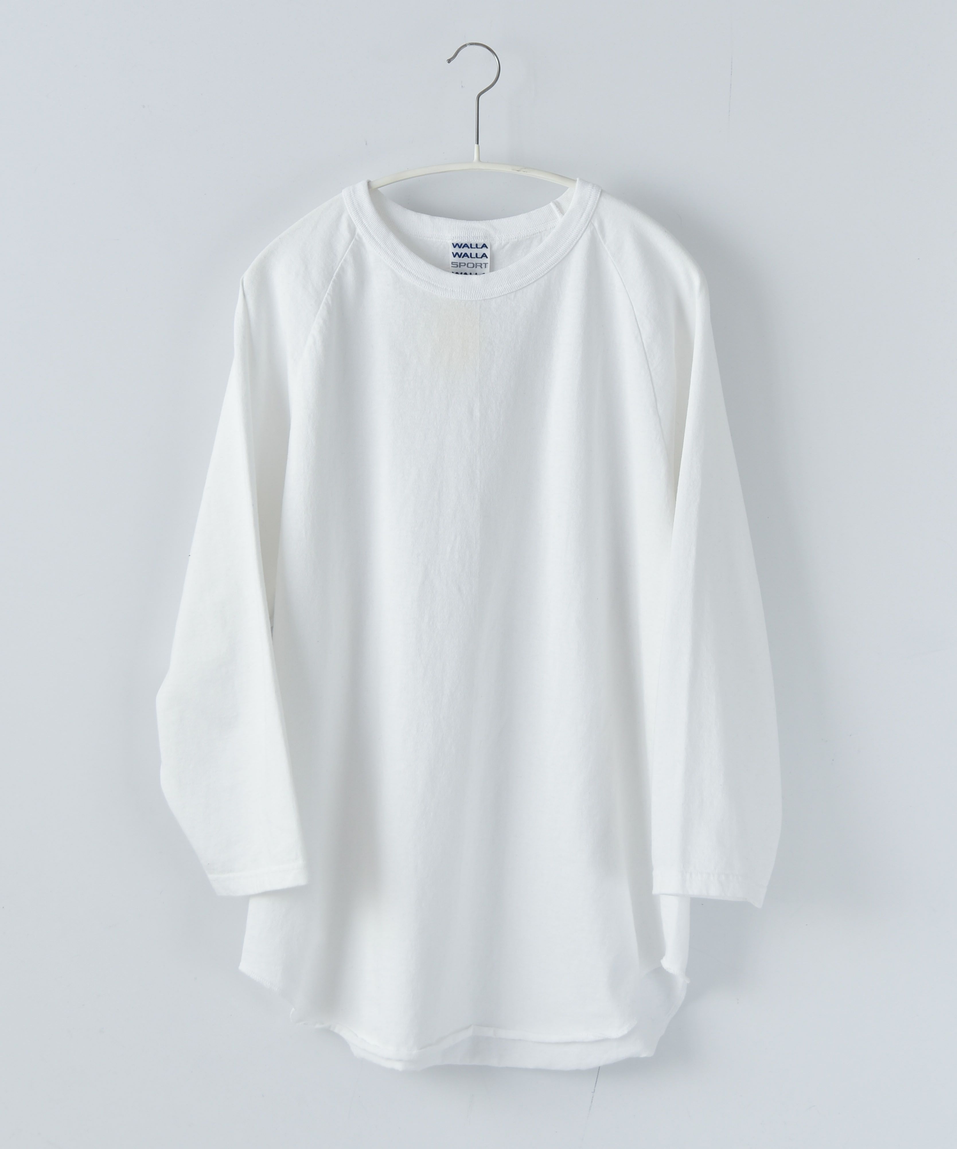 WALLA WALLA SPORT｜7分丈ベースボールTEE [[3/4 BASEBALL TEE SOLID-25SS]][D]
