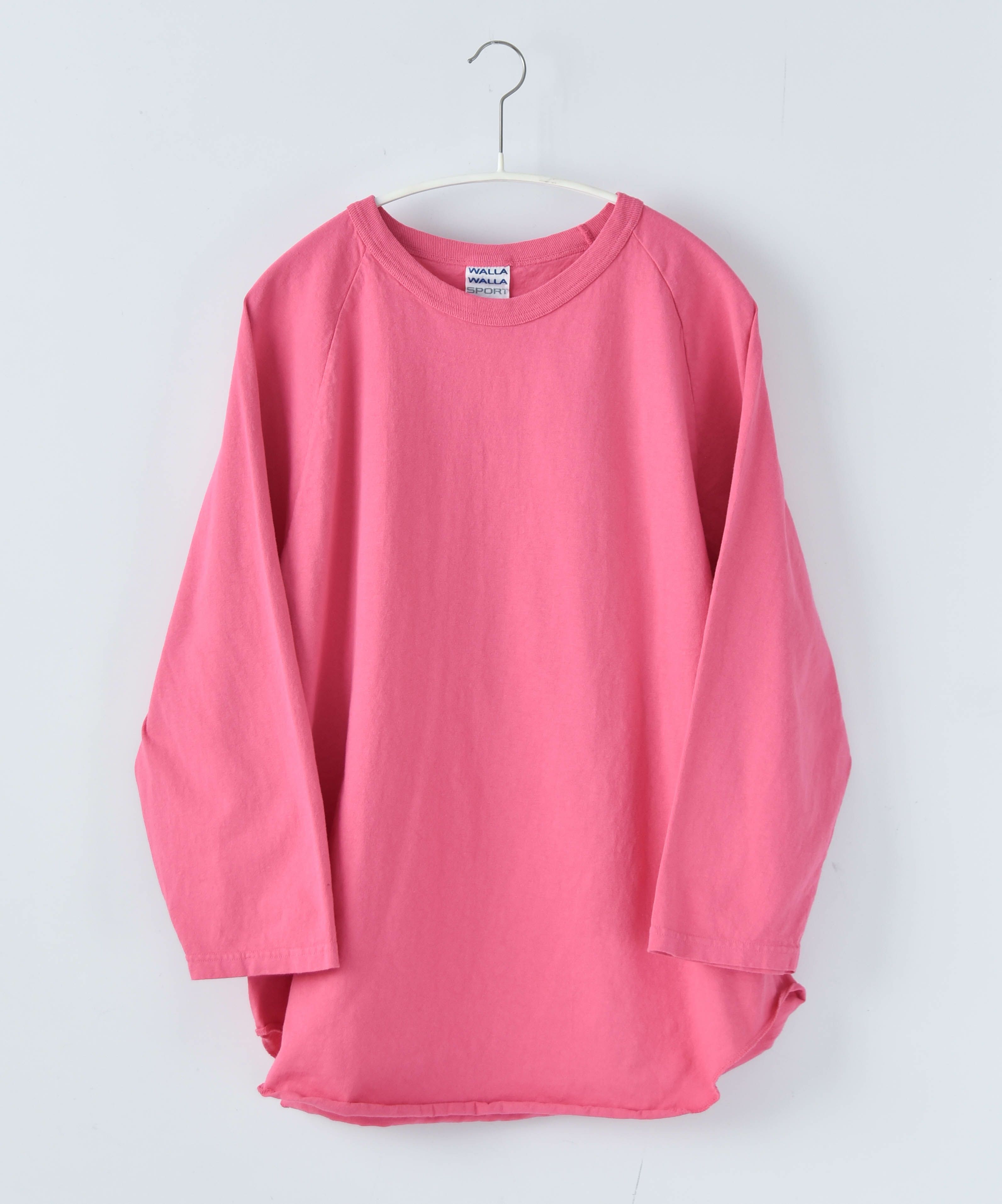WALLA WALLA SPORT｜7分丈ベースボールTEE [[3/4 BASEBALL TEE SOLID-25SS]][D]