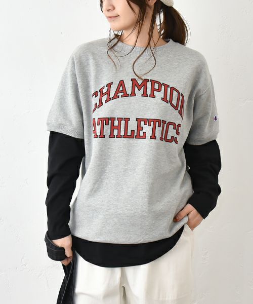 Champion｜ショートスリーブスウェットロゴTシャツ [[C3-B016]][C]