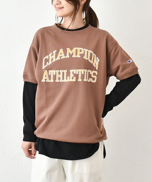 Champion｜ショートスリーブスウェットロゴTシャツ [[C3-B016]][C]