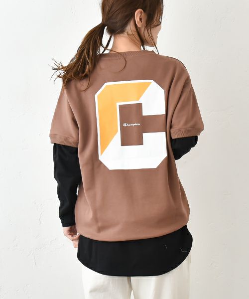 Champion｜ショートスリーブスウェットロゴTシャツ [[C3-B016]][C]