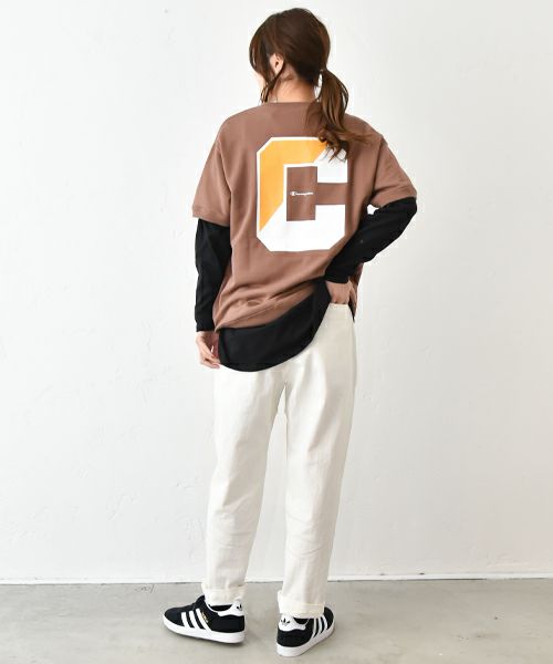 Champion｜ショートスリーブスウェットロゴTシャツ [[C3-B016]][C]