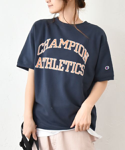 Champion｜ショートスリーブスウェットロゴTシャツ [[C3-B016]][C]