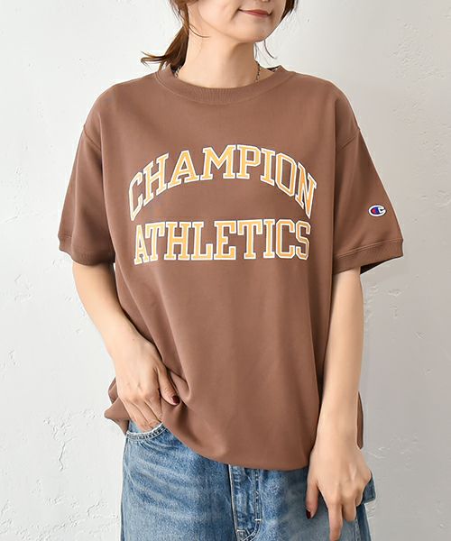 Champion｜ショートスリーブスウェットロゴTシャツ [[C3-B016]][C]