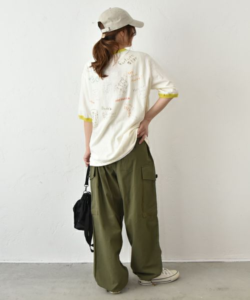 DENIM&DUNGAREE｜ビンテージ天竺MICKEYラクガキTEE [[22521454]][C]