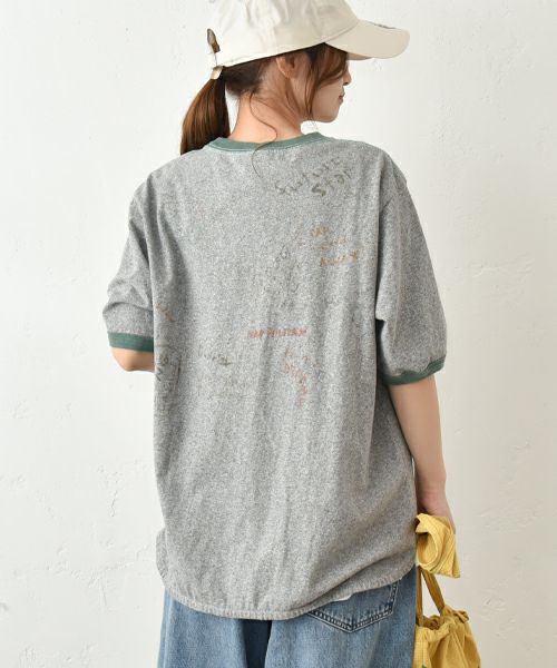 DENIM&DUNGAREE｜ビンテージ天竺MICKEYラクガキTEE [[22521454]][C]