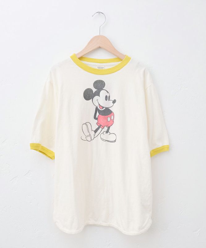 DENIM&DUNGAREE｜ビンテージ天竺MICKEYラクガキTEE [[22521454]][C]