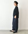  prit｜リネンコットンボイル7分袖裾ゴムコクーンプルオーバー [[P81511]][C]