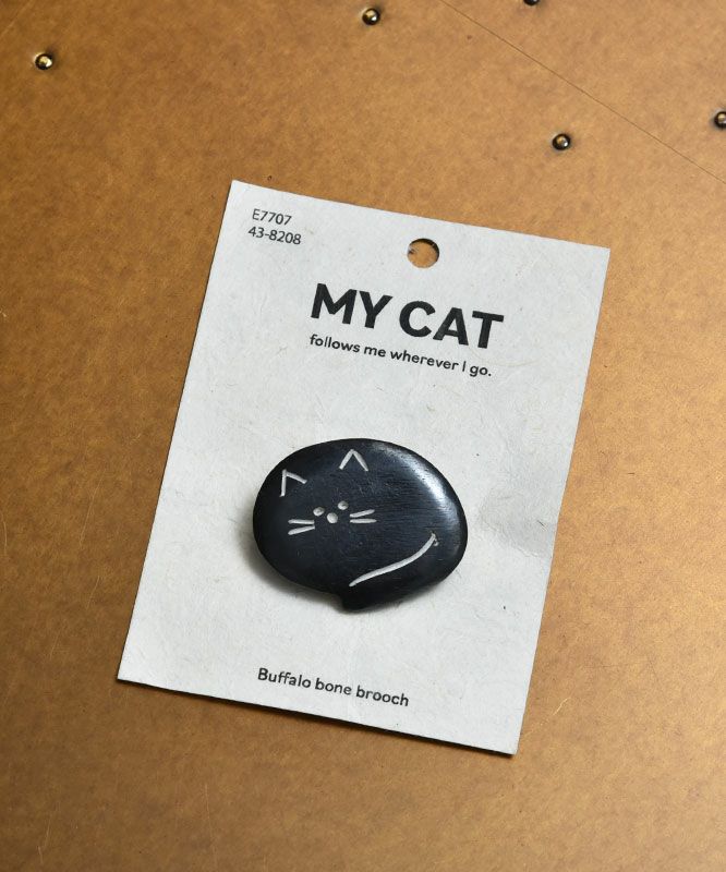 EARTH MADE｜MY PET ブローチ／OYASUMI CAT [[43-8208]][C]