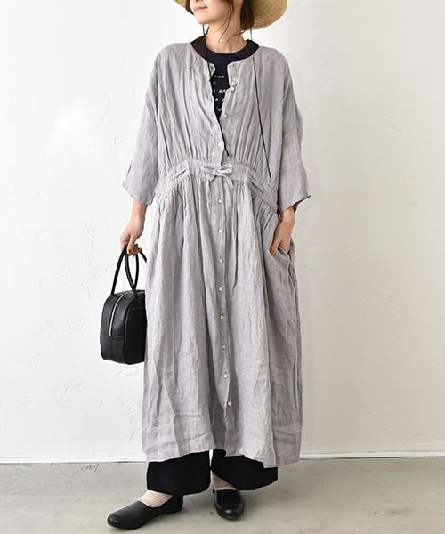 新品値引08Mabワインレッド*多ボタンギャザー前ボタンワンピース麻1054 新品値引08Mabワインレッド*多ボタンギャザー前ボタンワンピース麻1054