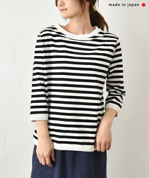 IN THE MARKET｜5分袖ボーダーカットソー [[C-2402]][C] | ma28