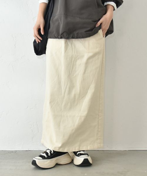 IN THE MARKET｜ウエストリブチノ素材スカート [[C-2351]][C]