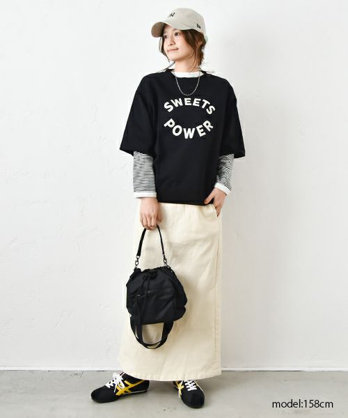 IN THE MARKET｜ウエストリブチノ素材スカート [[C-2351]][C]