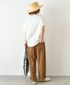  No18｜コットンワッシャーワイドボールパンツ [[CE1PT231008O]][C]