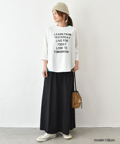 her.｜裾ラウンドヘムTee [[Round Hem Tee/2025]][C]