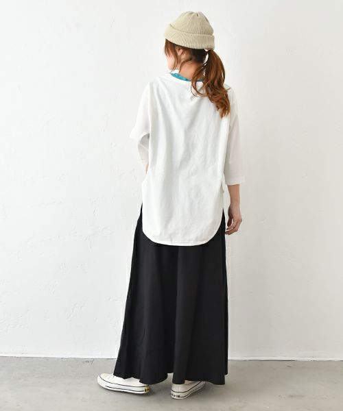 her.｜裾ラウンドヘムTee [[Round Hem Tee/2025]][C]