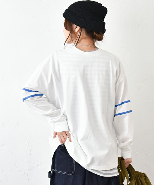 IN THE MARKET｜2WAYライン入りカットソー [[C-2352]][C]