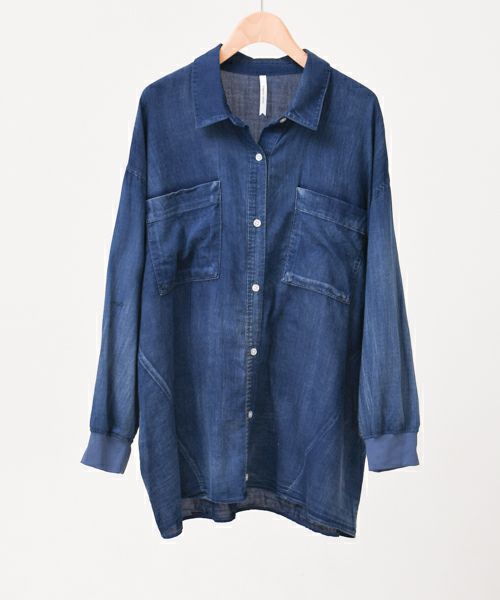 Dignite' collier デニム長袖シャツ Fサイズ 楽天市場】【20%OFF】ドルマンシャツジャケット【Dignite
