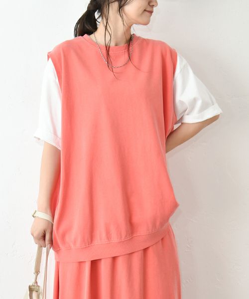  STAR＆STRIPE｜ピグメント加工ノースリーブカットソー [[SSMD-086]][C]