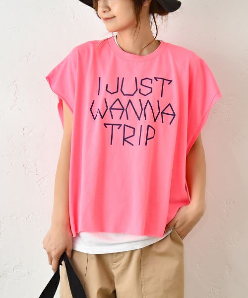 【新品】THE　DAY　ルーズフィットビックサイズカットオフスリーブ THE DAY｜ルーズフィットビックサイズカットオフスリーブTee