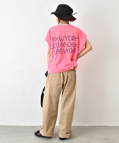 THE DAY｜ルーズフィットビックサイズカットオフスリーブTee