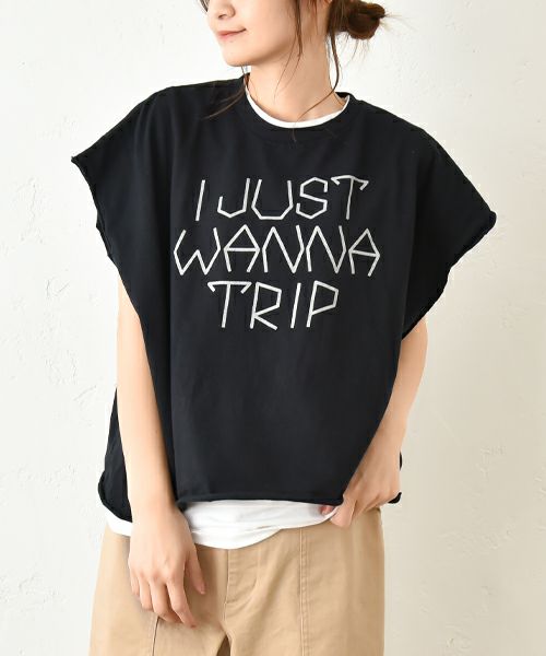 THE DAY｜ルーズフィットビックサイズカットオフスリーブTee [[TG-250509]][C]