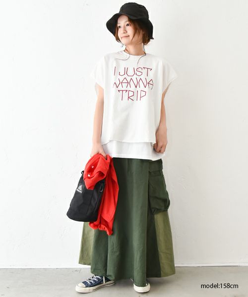 【新品】THE　DAY　ルーズフィットビックサイズカットオフスリーブ THE DAY｜ルーズフィットビックサイズカットオフスリーブTee
