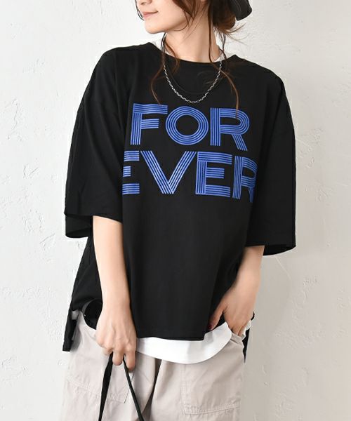 THE DAY｜サイドスリットオーバーサイズTee [[TG-250558]][C]