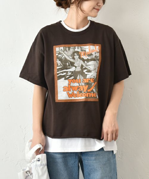 THE DAY｜カットオフショートスリーブTee/Welcome [[TG-250559]][C]