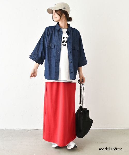  IN THE MARKET｜フレンチスリーブ ロゴカットソー [[C-2383]][C]