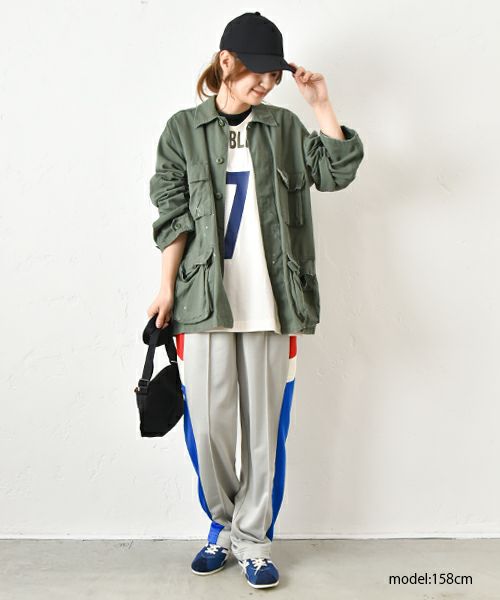 Gives a sense of fullment｜リメイクプリントノースリーブTee [[852361]][C]