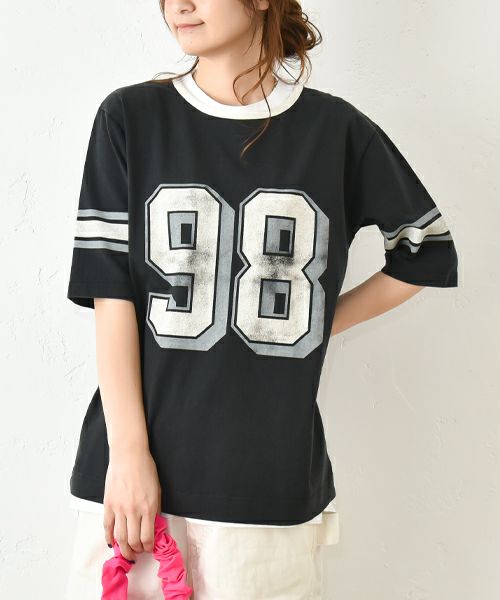 Gives a sense of fullment｜ビックプリントTee [[852360]][C]