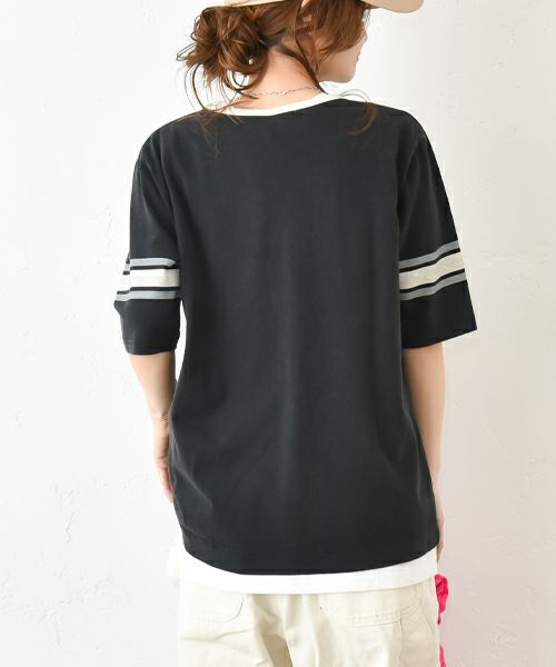 Gives a sense of fullment｜ビックプリントTee [[852360]][C]