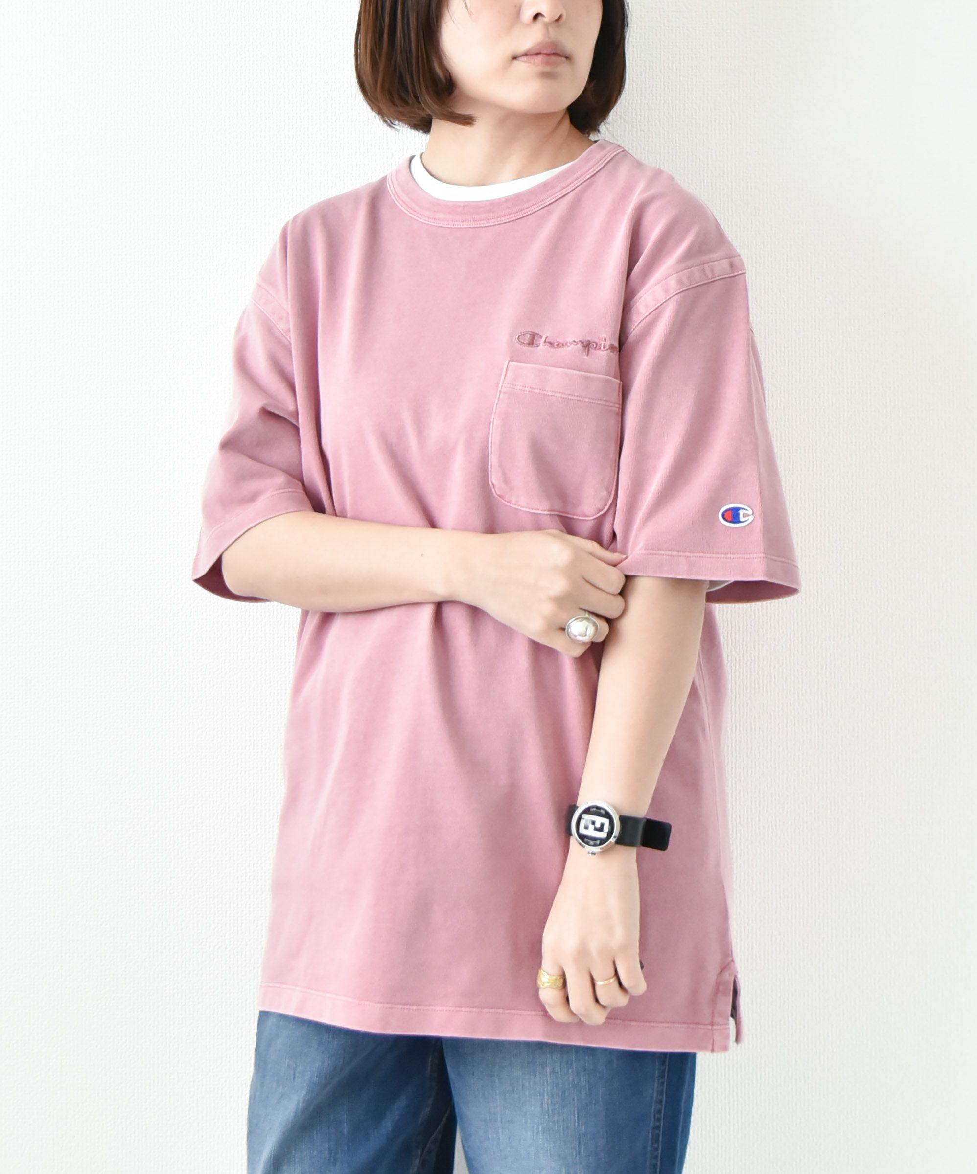 Champion｜ポケットTシャツ [[C3-B325]][D]